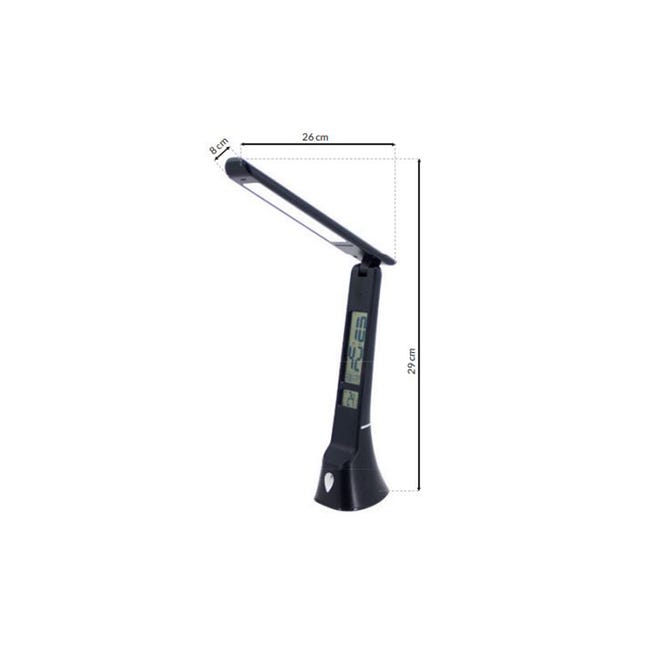 Lampka biurowa TORI 260 lm czarna LED
