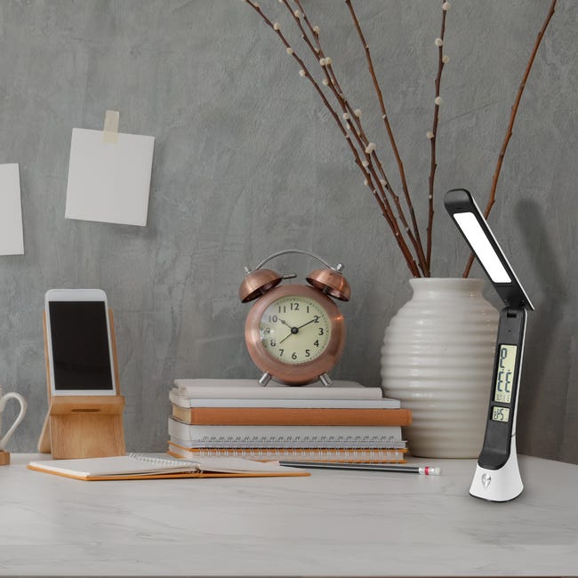 Lampka biurowa TORI 260 lm czarno-biała LED