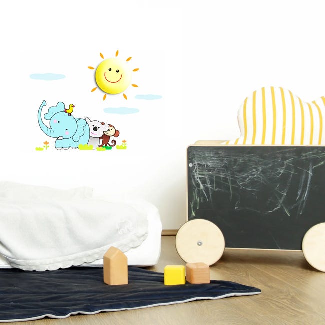 Lampka dziecięca Słońce żółta LED Eko-Light