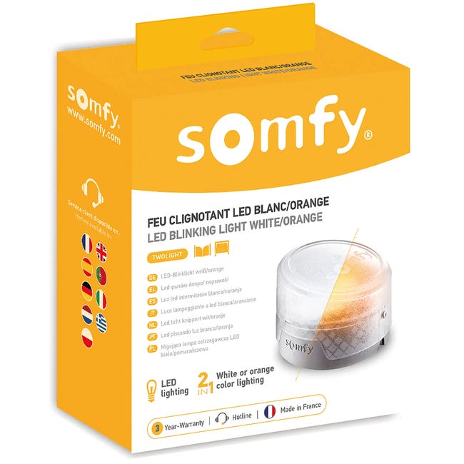 Lampka migająca silnika bramy i bramy garażowej SOMFY
