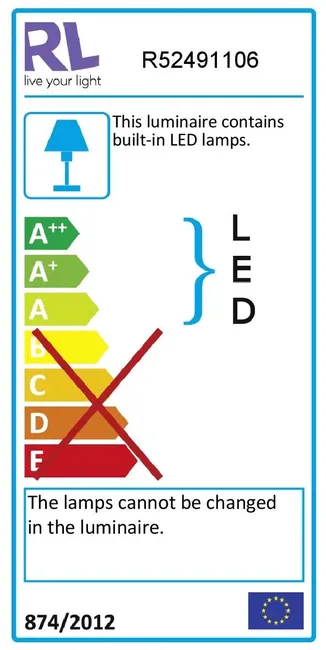 Lampka nocna Karo srebrna 400 lm LED Trio Lighting Inter