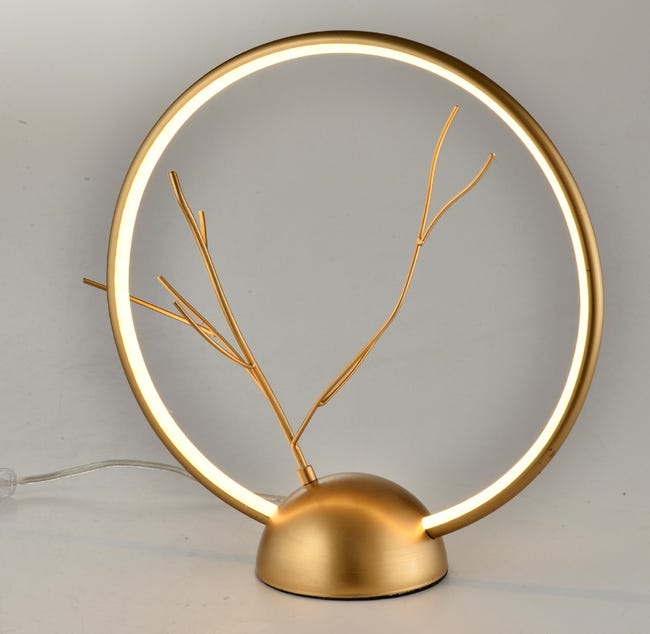 Lampka stołowa Davos złota LED Candellux