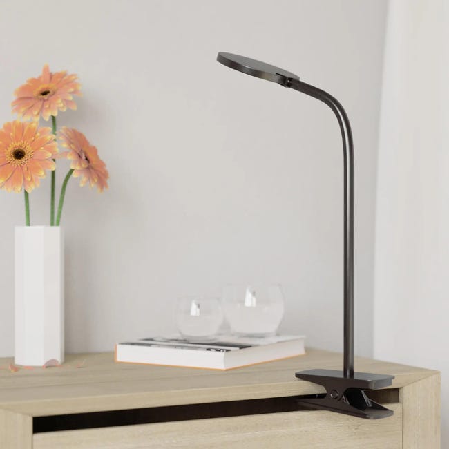 Lampka z klipsem Starla czarny LED Inspire