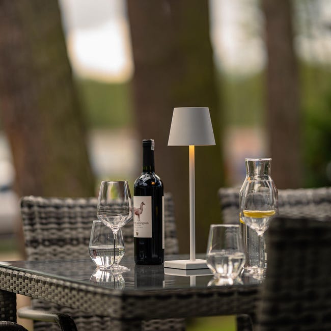 Lampka zewnętrzna Querceto biała USB 200 lm IP54 S&Garden