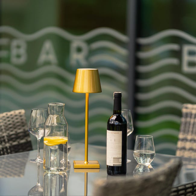 Lampka zewnętrzna Querceto złota USB 200 lm IP54 S&Garden	