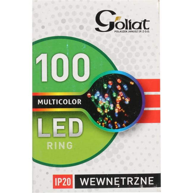 Lampki choinkowe wewnętrzne 13m 100 LED multikolor