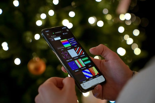 Lampki choinkowe wewnętrzne 20m 250 LED smart multikolor