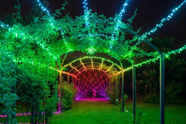 Lampki choinkowe zewnętrzne 20m 250 LED smart multikolor