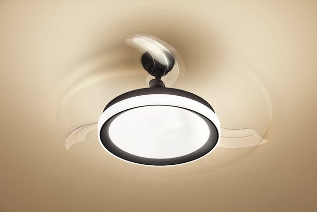 Lampowentylator Bliss z diodą czarny LED Philips