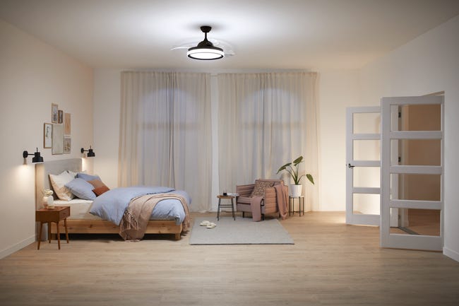 Lampowentylator Bliss z diodą czarny LED Philips