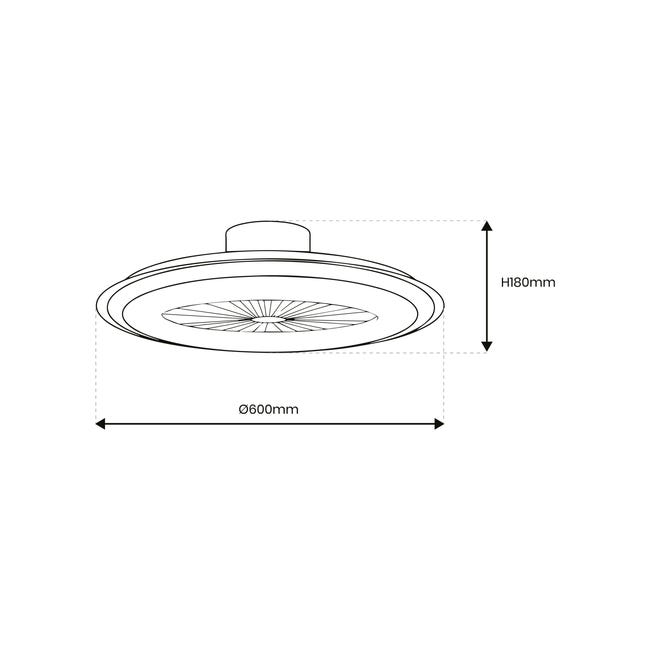 Lampowentylator Zonda biały LED Eko Light	