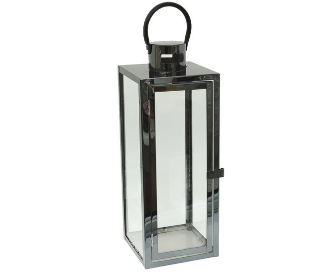 Latarenka na świeczkę Barcelona wys. 39 cm czarna