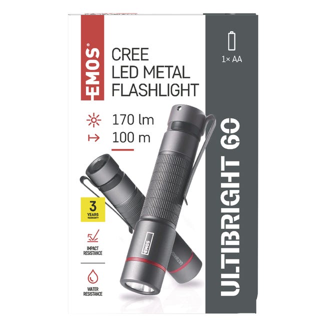 Latarka metalowa Cree Led P3160 1xAA Emos