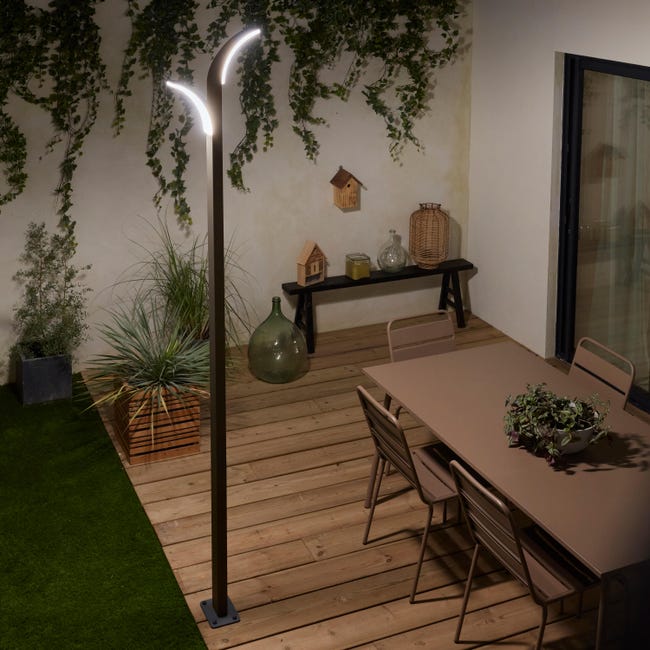 Latarnia Lakko szara 250 cm IP54 2 x LED INSPIRE