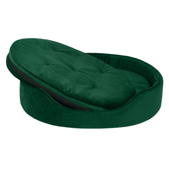Legowisko, sofa dla psa, kota Glamour zielony 60 x 50 cm