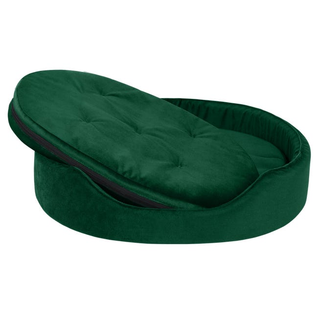 Legowisko, sofa dla psa, kota Glamour zielony 70 x 60 cm