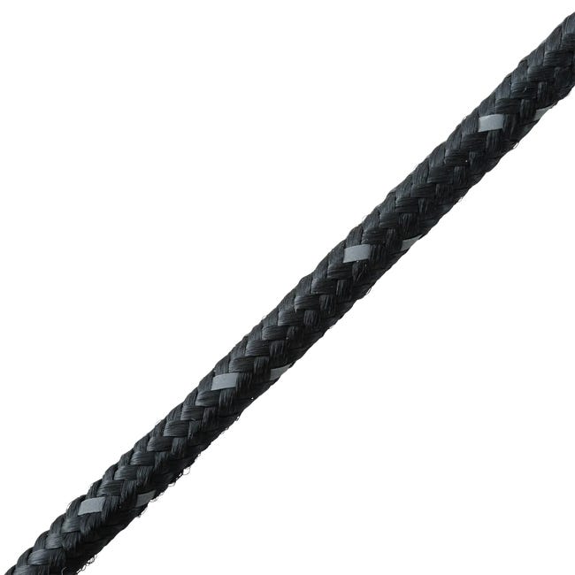Lina PP odblaskowa 20 kg 4.8 mm x 15 m pleciona czarna