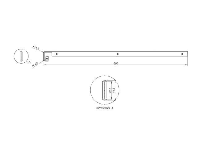 Listwa aluminiowa szczelinowa R3 Rejs