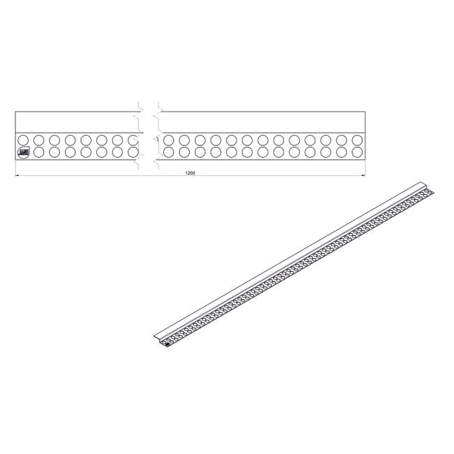 Listwa brodzikowa do odpływu 120 cm PRO JANO