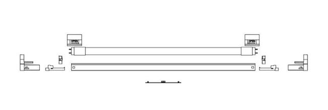 Listwa oświetleniowa T8 64 cm IP20 LED
