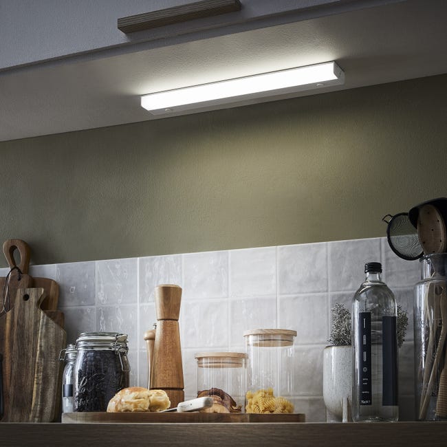 Listwa oświetleniowa Tohil biała 530 lm 40 cm Inspire