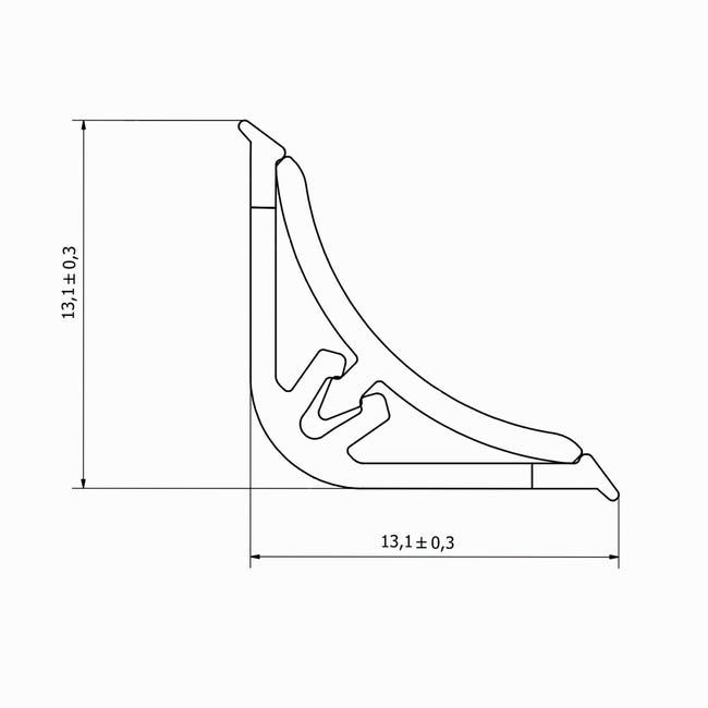 Listwa przyblatowa LB15 300 cm Korner