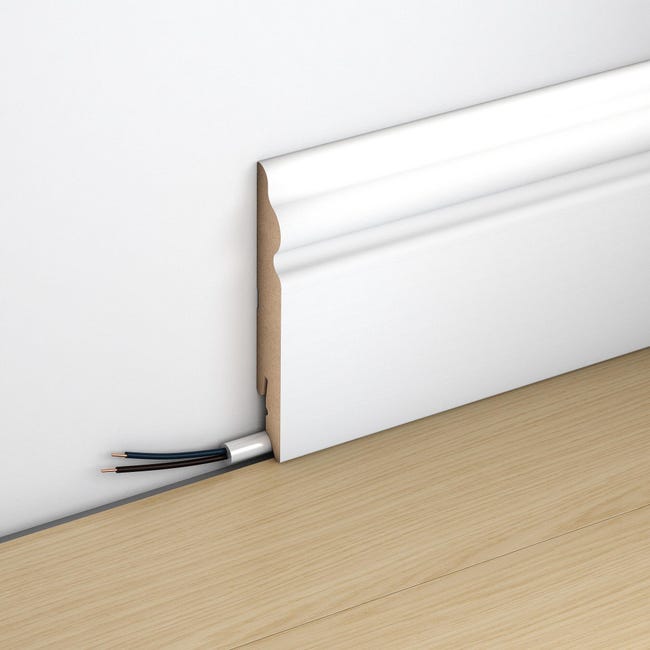 Listwa przypodłogowa MDF Biała Deko Classic 9.8 cm Artens