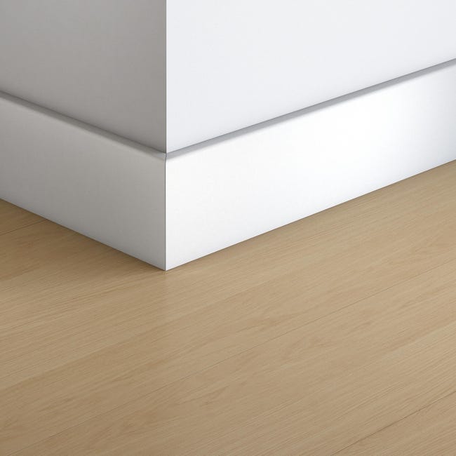 Listwa przypodłogowa MDF Kwadrat Biała 7.8 cm opakowanie 5 sztuk Artens