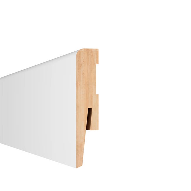 Listwa przypodłogowa MDF biała MP 0801 8 cm Arbiton