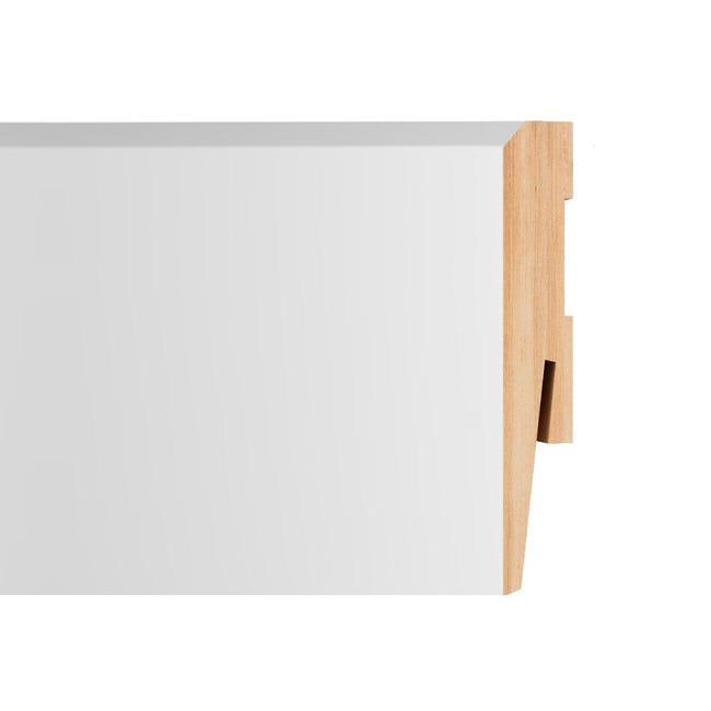 Listwa przypodłogowa MDF biała MP 1001 10 cm Arbiton