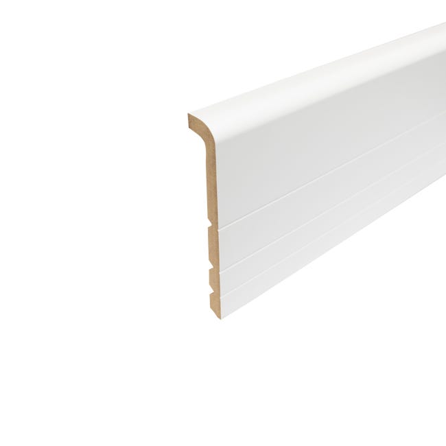 Listwa przypodłogowa MDF biała renowacyjna nakładkowa Overskirting 13,8 cm Artens