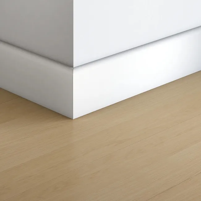 Listwa przypodłogowa MDF Łezka Biała 9.8 cm Artens