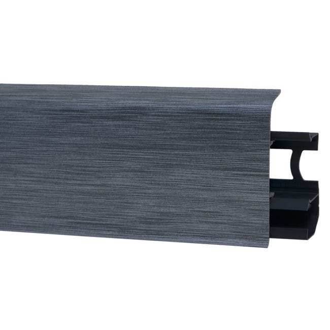 Listwa przypodłogowa PCV Aluminium Indo 70 mm Arbiton
