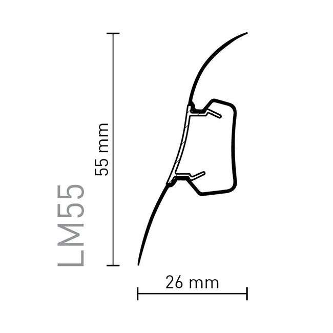 Listwa przypodłogowa PCV Dąb Havana 103 LM 55 mm Arbiton