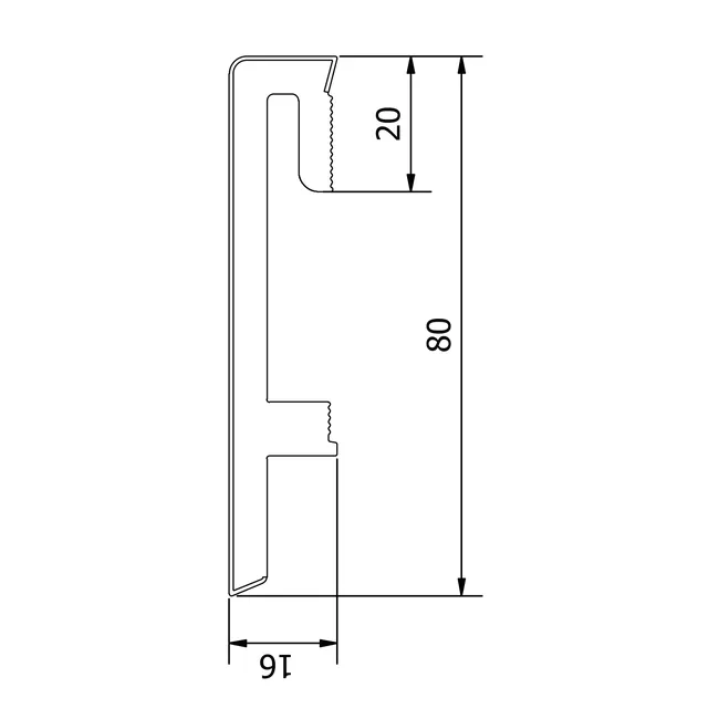 Listwa przypodłogowa PCV Espumo 2 201 Biała 80 mm Vox