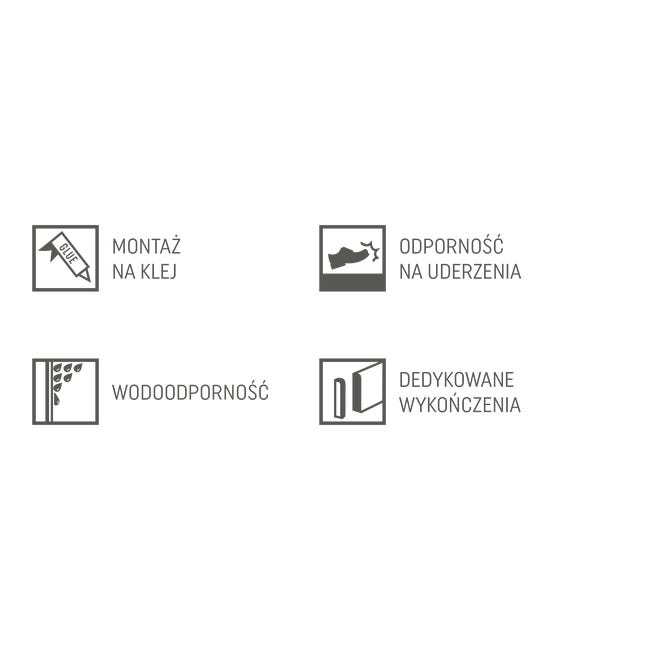 Listwa przypodłogowa PCV Espumo 2 401 Biała 100 mm Vox