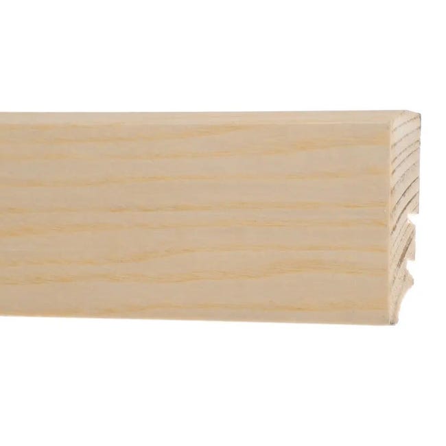 Listwa przypodłogowa drewniana Jesion lakierowany 60x2200 mm Barlinek
