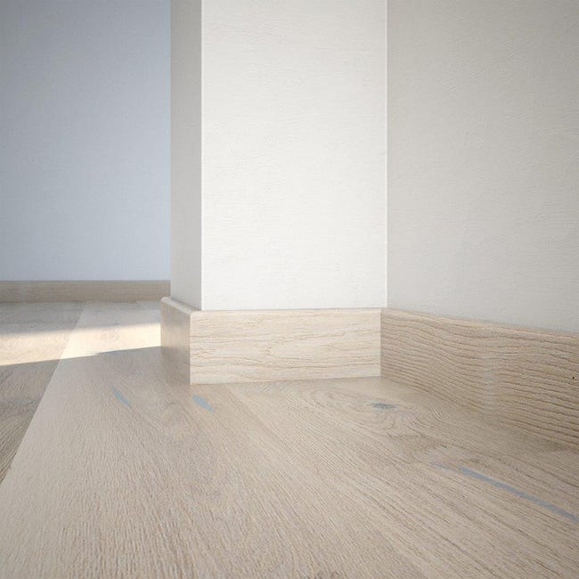 Listwa przypodłogowa drewniana lakierowana Cream 90x2200 mm Barlinek