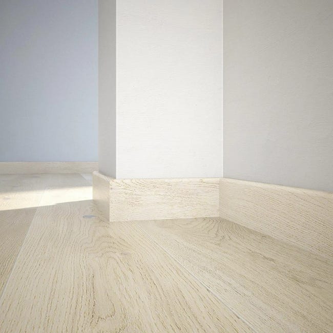 Listwa przypodłogowa drewniana lakierowana Cream 90x2200 mm Barlinek