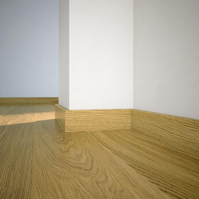 Listwa przypodłogowa drewniana lakierowana Dąb ciemny 78x2200 mm Barlinek