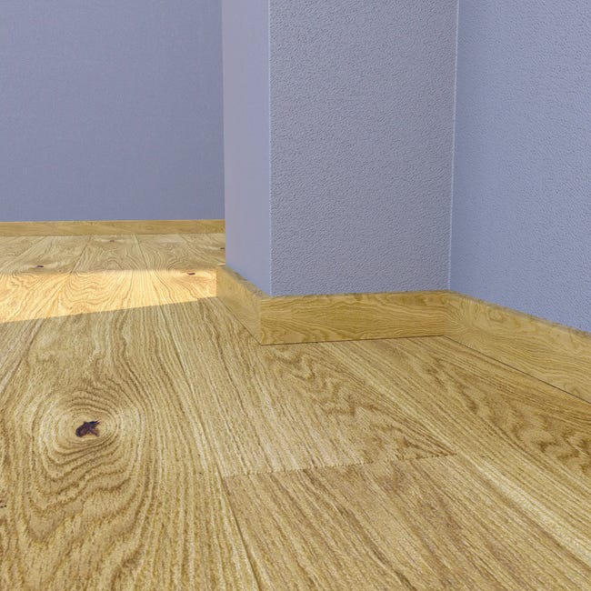 Listwa przypodłogowa drewniana lakierowana Dąb naturalny 60x2200 mm Barlinek