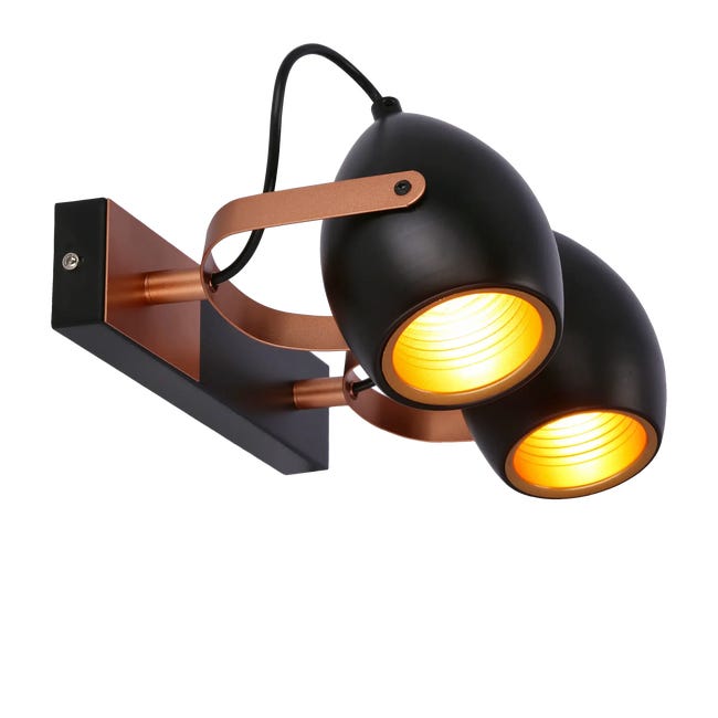 Listwa reflektorowa Anica czarna 2 x E14 Candellux