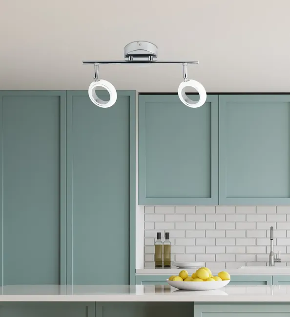 Listwa reflektorowa Aurelion srebrna 2 x LED Candellux