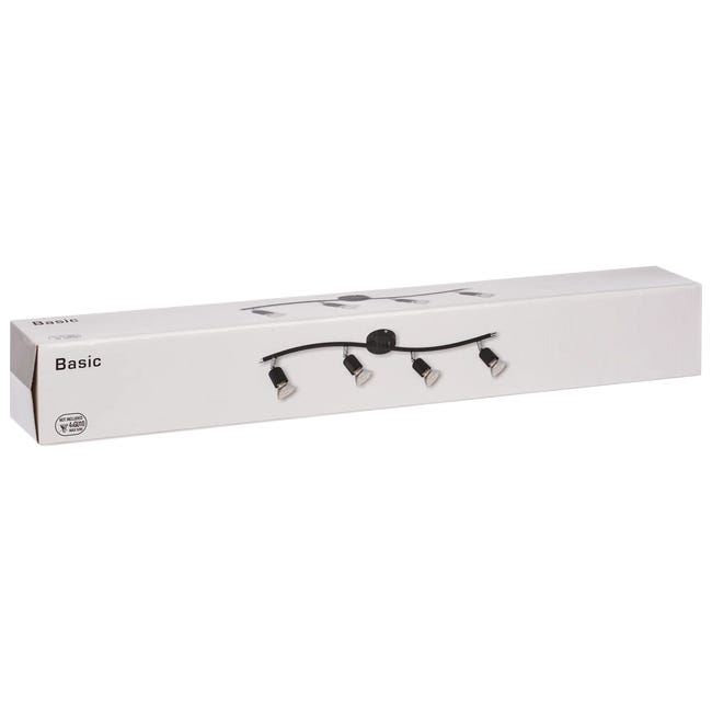 Listwa reflektorowa BASIC czarna GU10