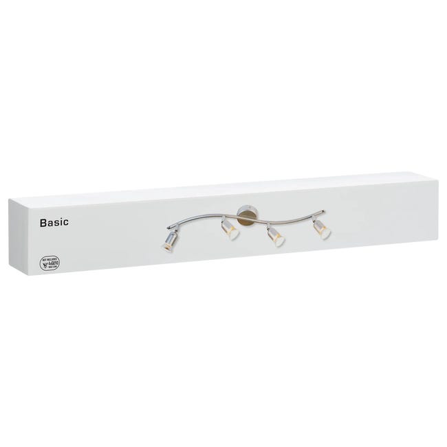 Listwa reflektorowa BASIC srebrna GU10
