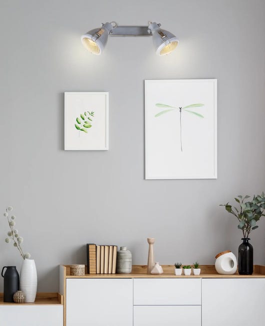 Listwa reflektorowa Crodo szara 2 x E14 Candellux