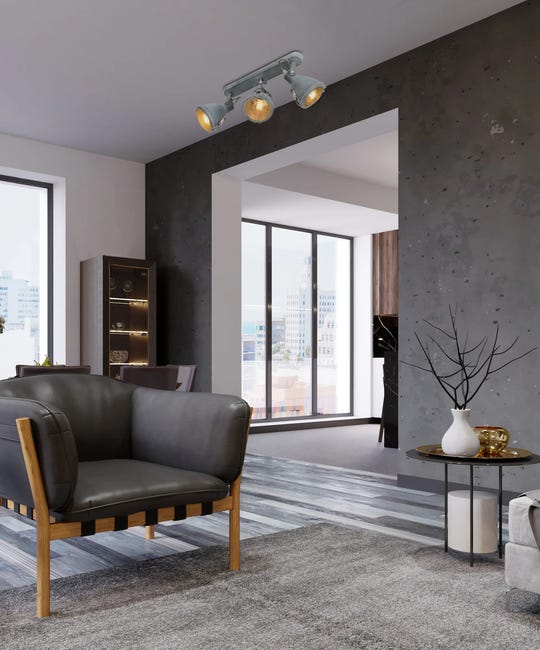 Listwa reflektorowa Crodo szara 3 x E14 Candellux