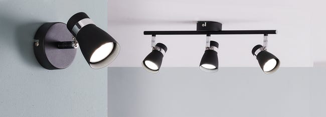 Listwa reflektorowa Enali czarna 3 x GU10 Kanlux