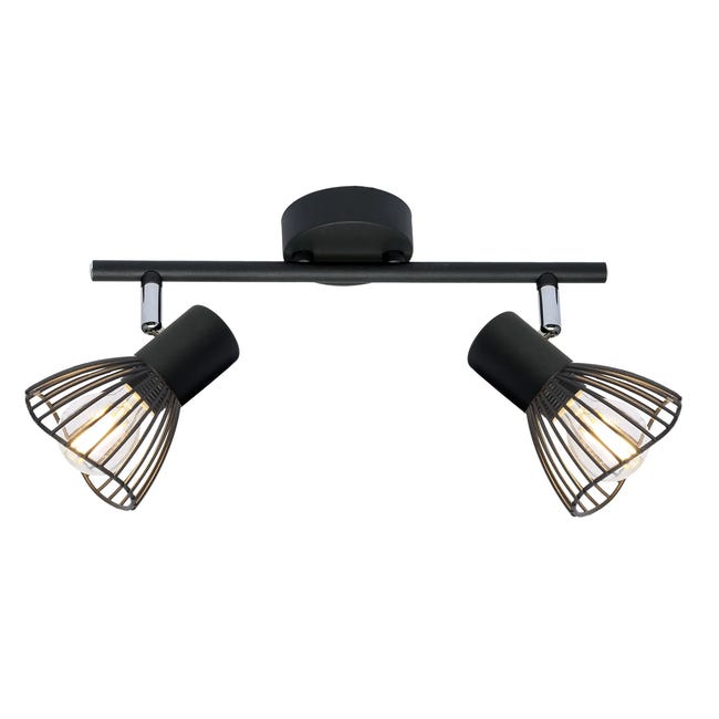 Listwa reflektorowa Fly czarna 2 x E14 Candellux