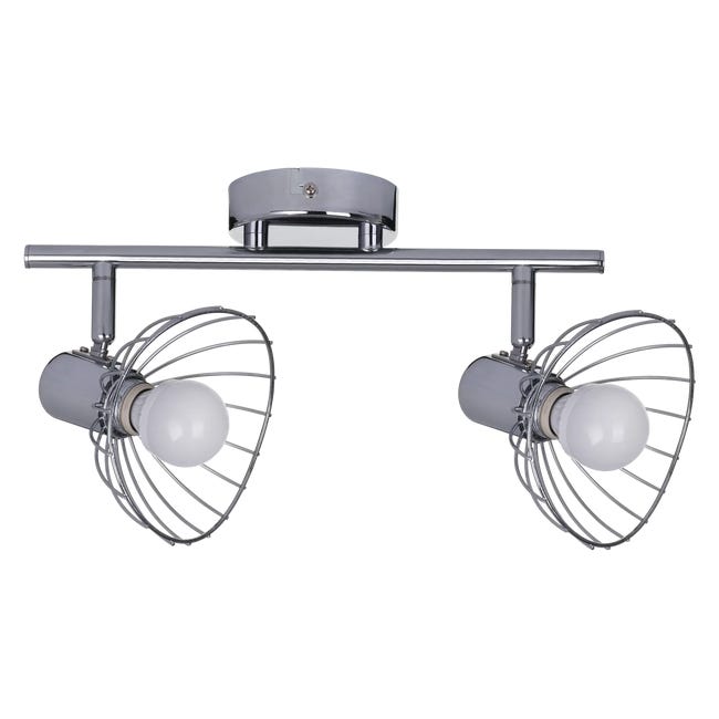 Listwa reflektorowa Gizel srebrna 2 x E14 Activejet